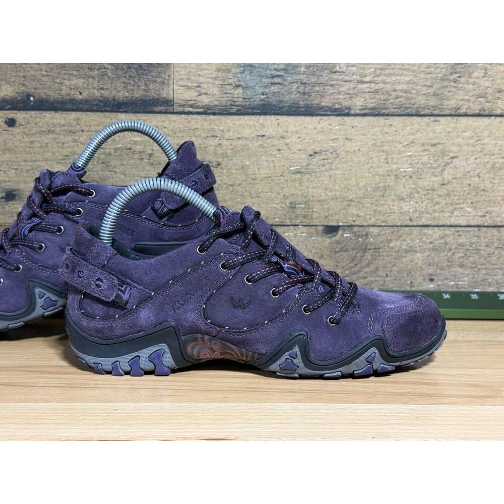 🔥RARE All Rounder by Mephisto Purple Suede Professional Hiking Shoes Sz 7.5 - Picture 5 of 11